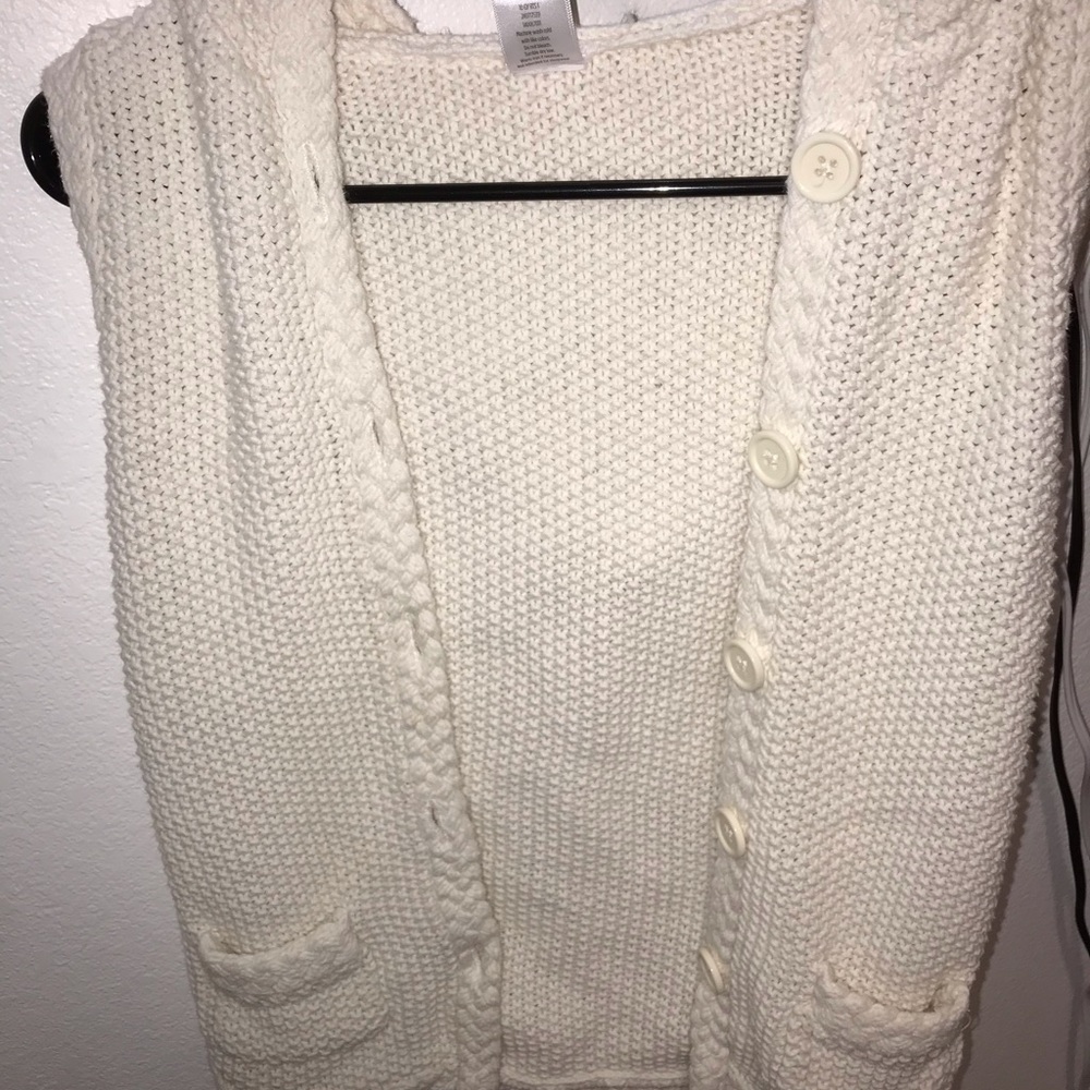 Kids hooded sweater vest